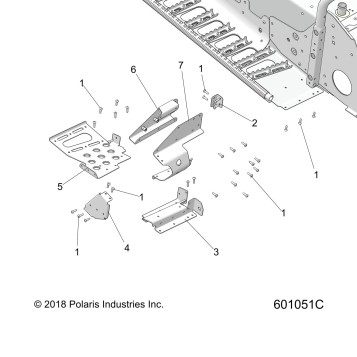 CHASSIS, FOOTREST-RH - S26MDX6DSA (601051C)
