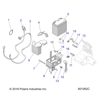 ELECTRICAL, BATTERY/BOX and CABLES - S20EKL8RS E.S. OPTION (601062C)