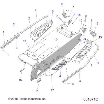 CHASSIS, TUNNEL and REAR ASM. - S21DDL6PS ALL OPTIONS (601071C)