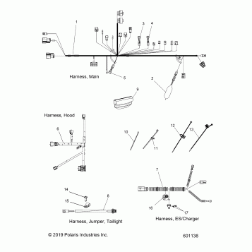 ELECTRICAL, WIRING HARNESSES - S22CED5TSL/TSU (601138)