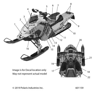 BODY, DECAL, BLACK SIDE PANEL W/BLU ACCENT - S20EDP8PS (C601159)
