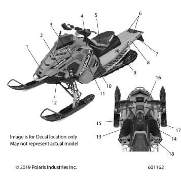 BODY, DECAL, SNOW CHECK, BLACK SIDE PANEL W/BLK,TITNM ACCENT - S20EEC8PS (601162)