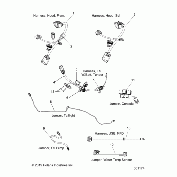 ELECTRICAL, JUMPERS/WIRE HARNESS - S20EHM8RS ALL OPTIONS (601174)
