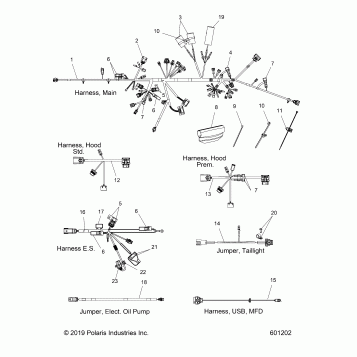 ELECTRICAL, WIRE HARNESS - S20EDP8PS (601202)