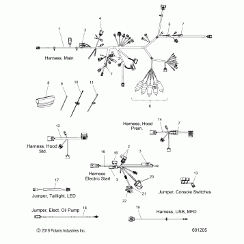 ELECTRICAL, WIRE HARNESS - S20EFT8PS/EFN8PS ALL OPTIONS (601205)