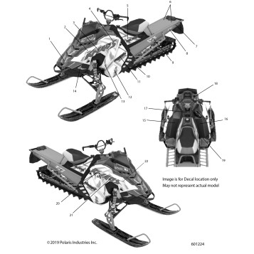 BODY, DECAL BLACK SIDE PANEL W/RED ACCENT - S20EFT8PS/EFN8PS (601224)