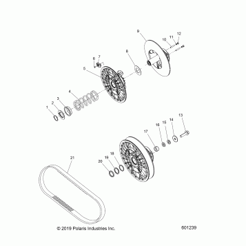 DRIVE TRAIN, CLUTCH, SECONDARY - S22CED5TSL/TSU (601239)