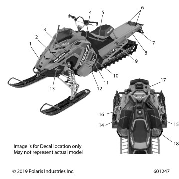BODY, DECAL, SNOW CHECK, BLACK SIDE PANEL W/BLK,TITNM ACCENT - S20EHM8PS (601247)