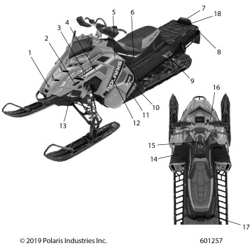 BODY, DECAL  XC, BLK SIDE PANEL W/BLK,TITNM ACCENT SC SELECT - S20FJP8 (601257)