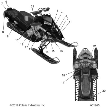 BODY, DECAL  XC, MIDNIGHT BLUE SIDE PANEL W/RETRO ACCENT SC SELECT - S20FJP8 (601260)