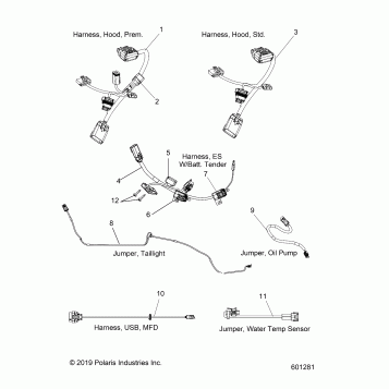 ELECTRICAL, JUMPERS/WIRE HARNESS - S21DDL8RS ALL OPTIONS (601281)