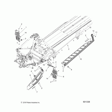 CHASSIS, CLUTCH GUARD, FOOTRESTS, RUNNING BOARDS - S20EFK8PS/EFM8PS ALL OPTIONS (601338)