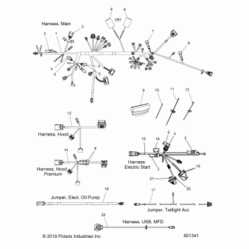 ELECTRICAL, WIRE HARNESS - S20DCH6PS ALL OPTIONS (601341)