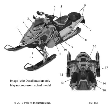 BODY, DECAL, BLACK SIDE PANEL W/BLACK, TITANIUM ACCENT - S20EDE8PS (601360)