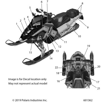 BODY, DECAL, MIDNIGHT BLUE SIDE PANEL, 40TH ANNIV - S20EDE8PS (601362)