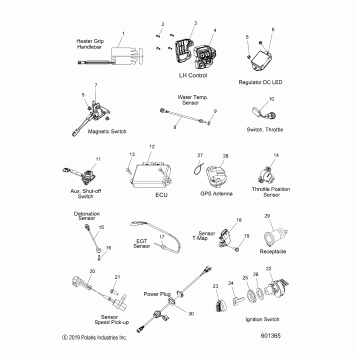 ELECTRICAL, SWITCHES, SENSORS and COMPONENTS - S20EDE6PS ALL OPTIONS (601365)