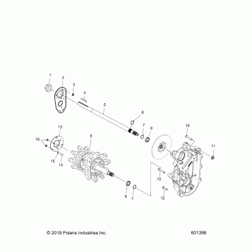 DRIVE TRAIN, JACKSHAFT and DRIVESHAFT - S26MDX6DSA (601396)