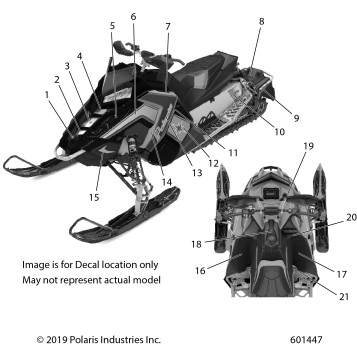BODY, DECAL, 40th ANNIVERSARY EDITION - S20DDH8PS (601447)
