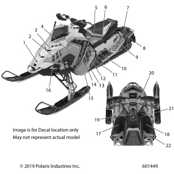 BODY, DECAL, BLACK SIDE PANEL W/BLUE ACCENT - S20DDH8PS (601449)