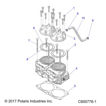 ENGINE, CYLINDER, CYL. HEAD - S20EKL8RS ALL OPTIONS (600778-1)