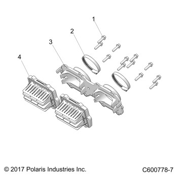 ENGINE, REED VALVE and THROTTLE BODY ADAPTOR - S20EKL8RS ALL OPTIONS (C600778-7)