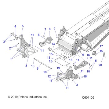 CHASSIS, BULKHEAD ASM. - S22CED5TSL/TSU (C601105)