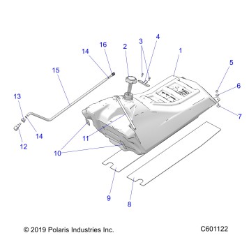 FUEL SYSTEM, FUEL TANK ASM. - S22CED5TSL/TSU (C601122)