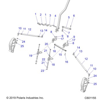STEERING, LOWER - S20DCH6PS ALL OPTIONS (C601155)