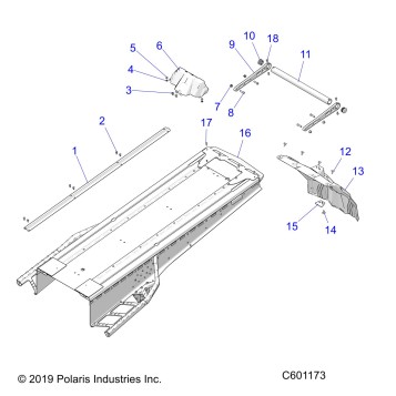 BODY, BUMPER, REAR, SNOWFLAP and TAILLIGHT COVER - S22EFA8RS/EFB8RS ALL OPTIONS (C601173)