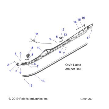 SUSPENSION, RAIL MOUNTING - S20EFT8PS/EFN8PS ALL OPTIONS (C601207)