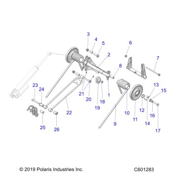 SUSPENSION, TORQUE ARM, REAR - S20ELS8PS ALL OPTIONS (C601283)