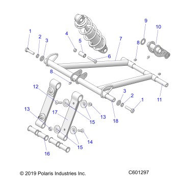 SUSPENSION, TORQUE ARM, FRONT - S20EFS8PS ALL OPTIONS (C601297)