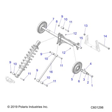 SUSPENSION, TORQUE ARM, REAR - S20EFS8PS ALL OPTIONS (C601298)