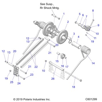 SUSPENSION, TORQUE ARM, REAR - S20EDP8PS ALL OPTIONS (C601299)