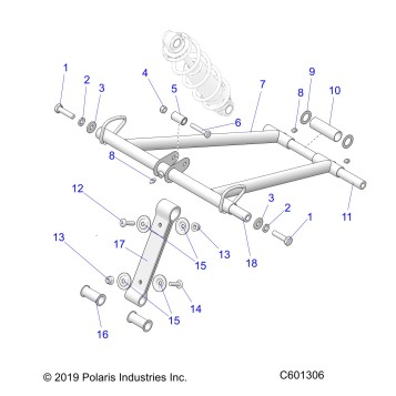 SUSPENSION, TORQUE ARM, FRONT - S21EHK8RCS ALL OPTIONS (C601306)
