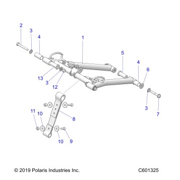 SUSPENSION, TORQUE ARM, FRONT - S23TKV8RS (C601325)