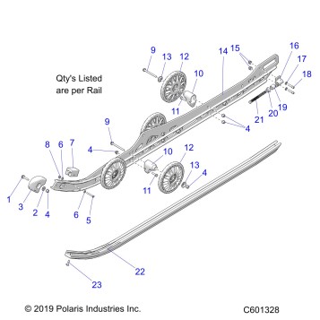 SUSPENSION, RAIL ASM. - S21DDL6PS ALL OPTIONS (601328)