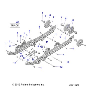 SUSPENSION, REAR and TRACK - S21DDL6PS ALL OPTIONS (600564)