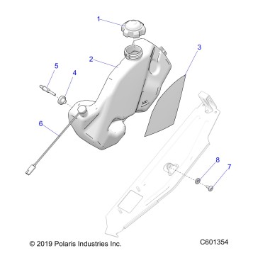 ENGINE, OIL BOTTLE ASM. - S21EDE6PS ALL OPTIONS (C601354)