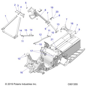 CHASSIS, CHASSIS ASM. and OVER STRUCTURE - S21EDP6PS (C601355)
