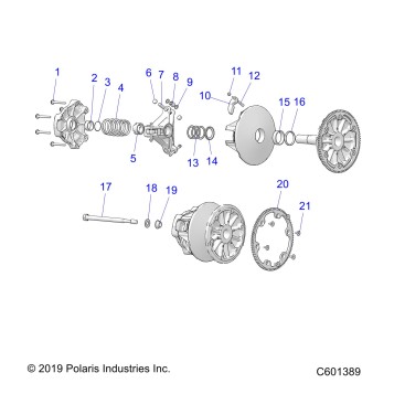 DRIVE TRAIN, CLUTCH, PRIMARY - S20DCH6PS ALL OPTIONS (C601389)