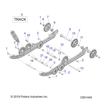 SUSPENSION, REAR and TRACK - S20DCH6PS ALL OPTIONS (C601440)