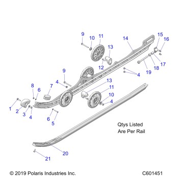SUSPENSION, RAIL ASM. - S21DDH6PS ALL OPTIONS (C601451)