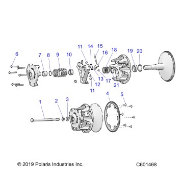 DRIVE TRAIN, CLUTCH, PRIMARY - S20FJB8/FJE8/FJP8 ALL OPTIONS (C601468)
