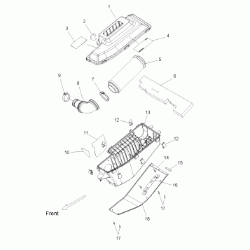 ENGINE, AIR INTAKE SYSTEM - S11PP7FSL (49SNOWAIR09FSTTRG)