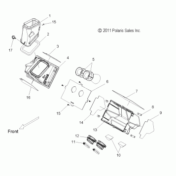 ENGINE, AIR INTAKE SYSTEM - S11BP6/BE6 ALL OPTIONS (49SNOWAIR12RUSH)