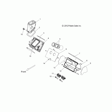 ENGINE, AIR INTAKE SYSTEM - S16CW6 ALL OPTIONS (49SNOWAIR14SBASLT)