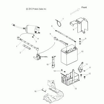 ELECTRICAL, BATTERY and CABLES - S16CP8 ES OPTIONS (49SNOWBATTERY13LE)