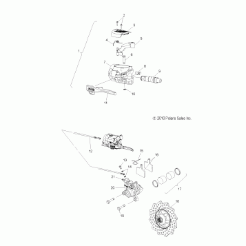 BRAKES, BRAKE SYSTEM - S11BP6/BE6 ALL OPTIONS (49SNOWBRAKE11600PRO)