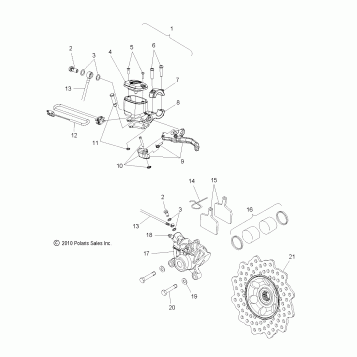 BRAKES, BRAKE SYSTEM - S16CW6 ALL OPTIONS (49SNOWBRAKE11800SB)